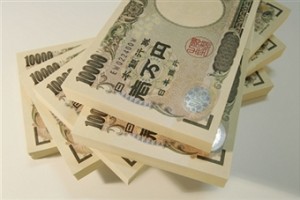 一万円札の束butiful